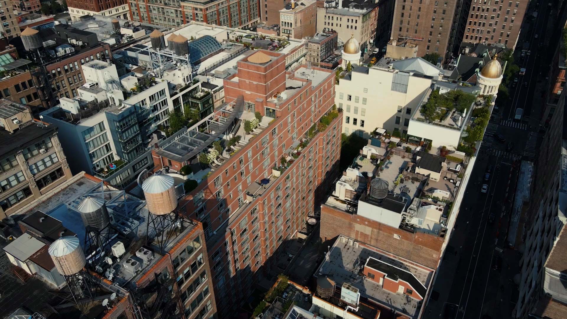 21 Chelsea drone building exterior