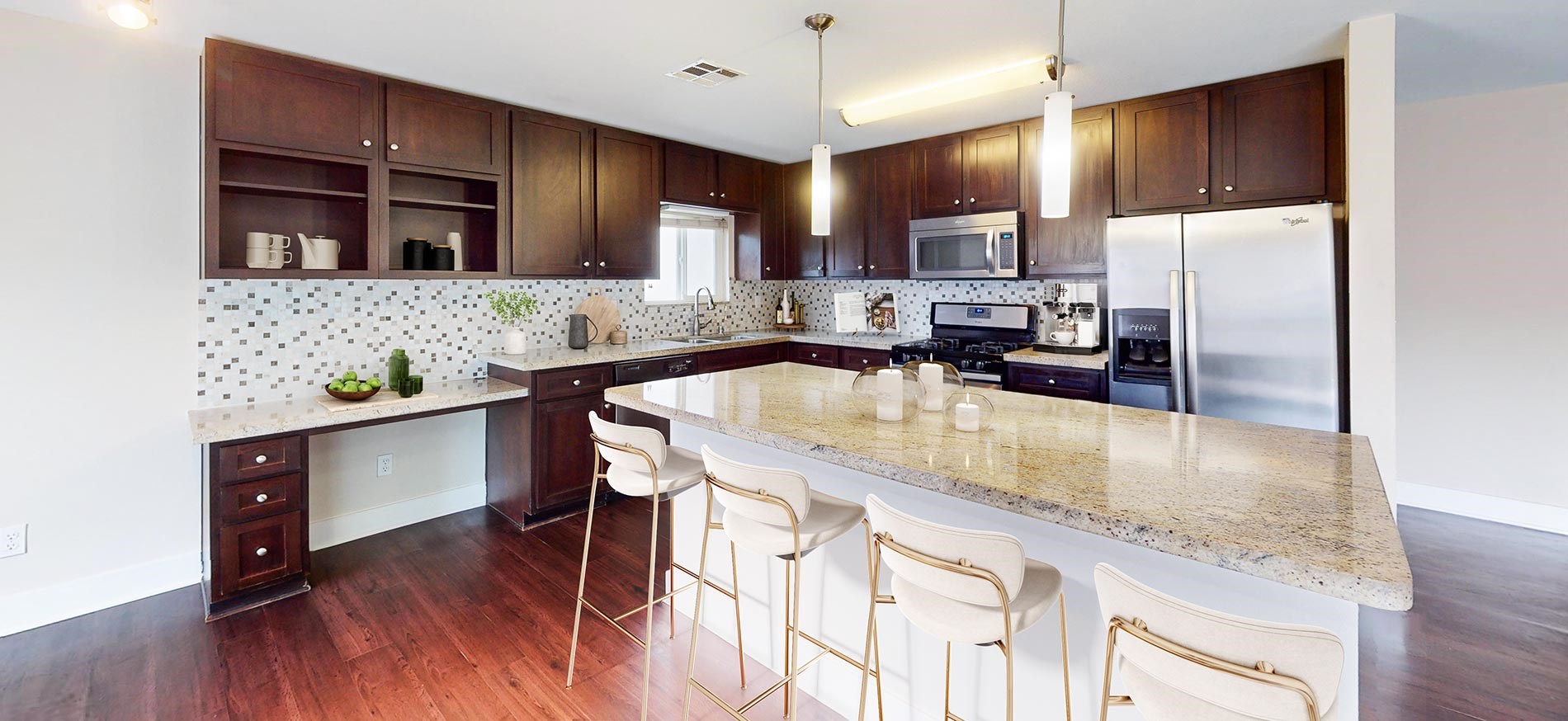 27 Seventy Five staged kitchen