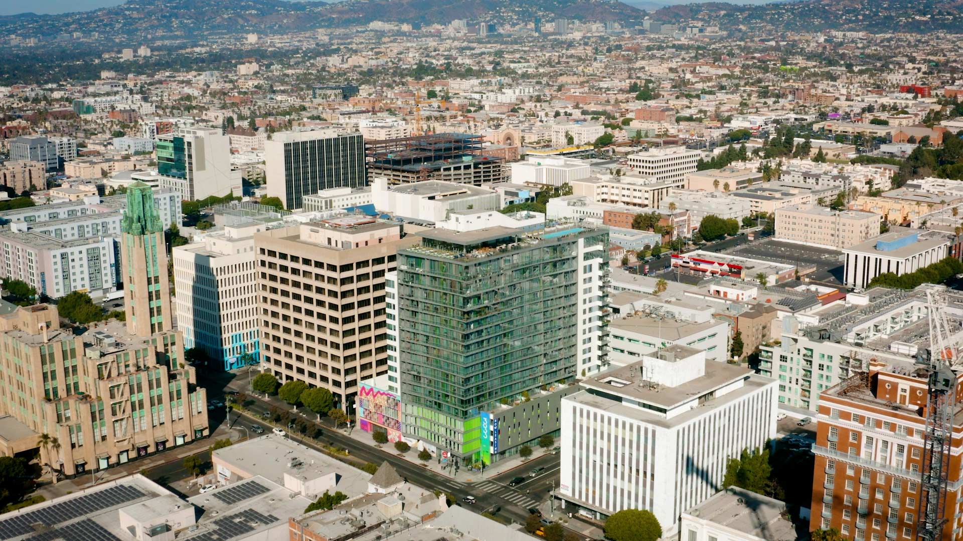 3033 Wilshire Los Angeles aerial property exterior