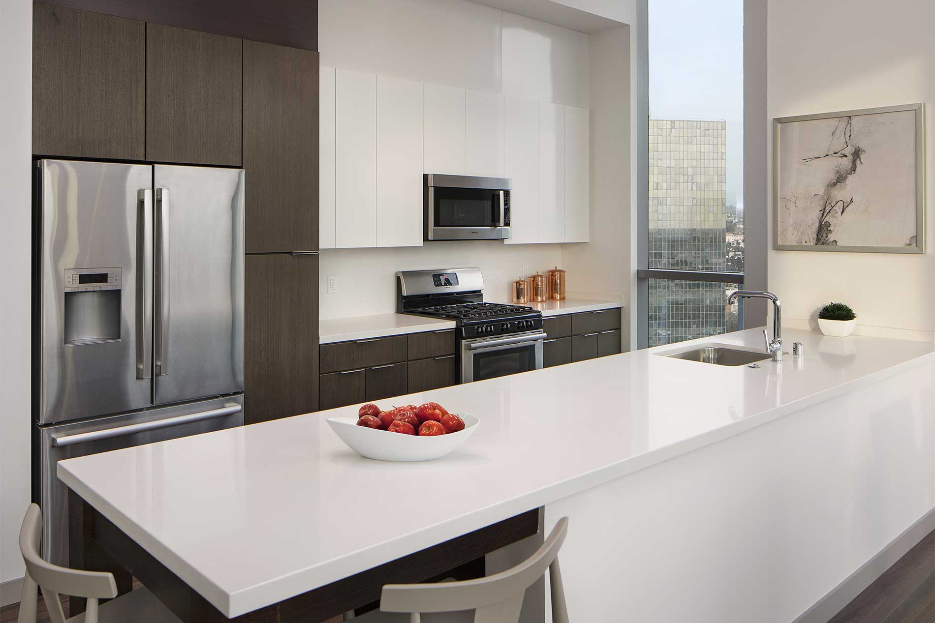 3033 Wilshire apartment kitchen