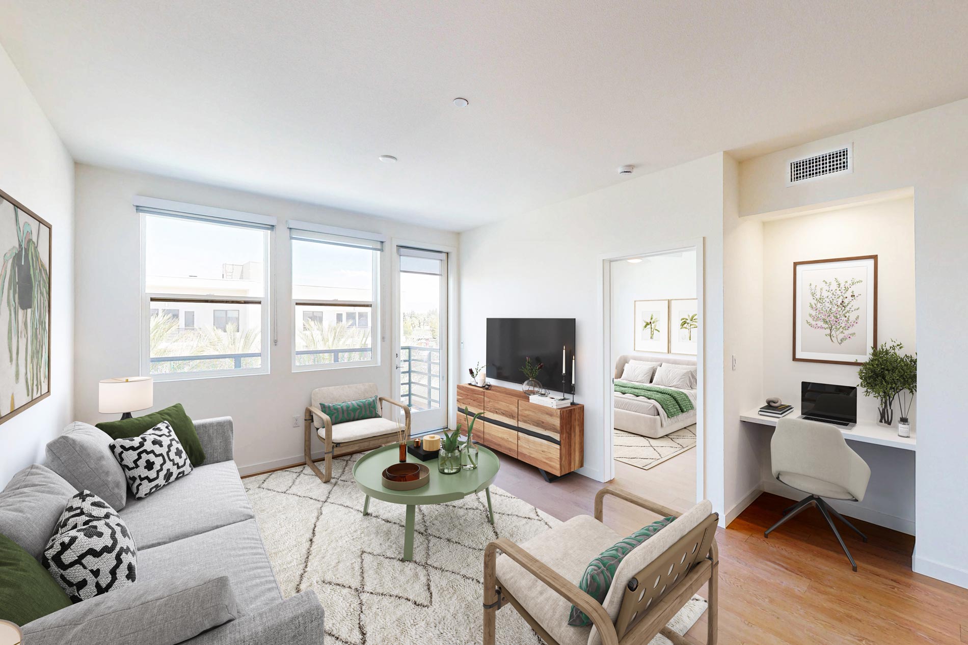 3099 Iowa staged living room