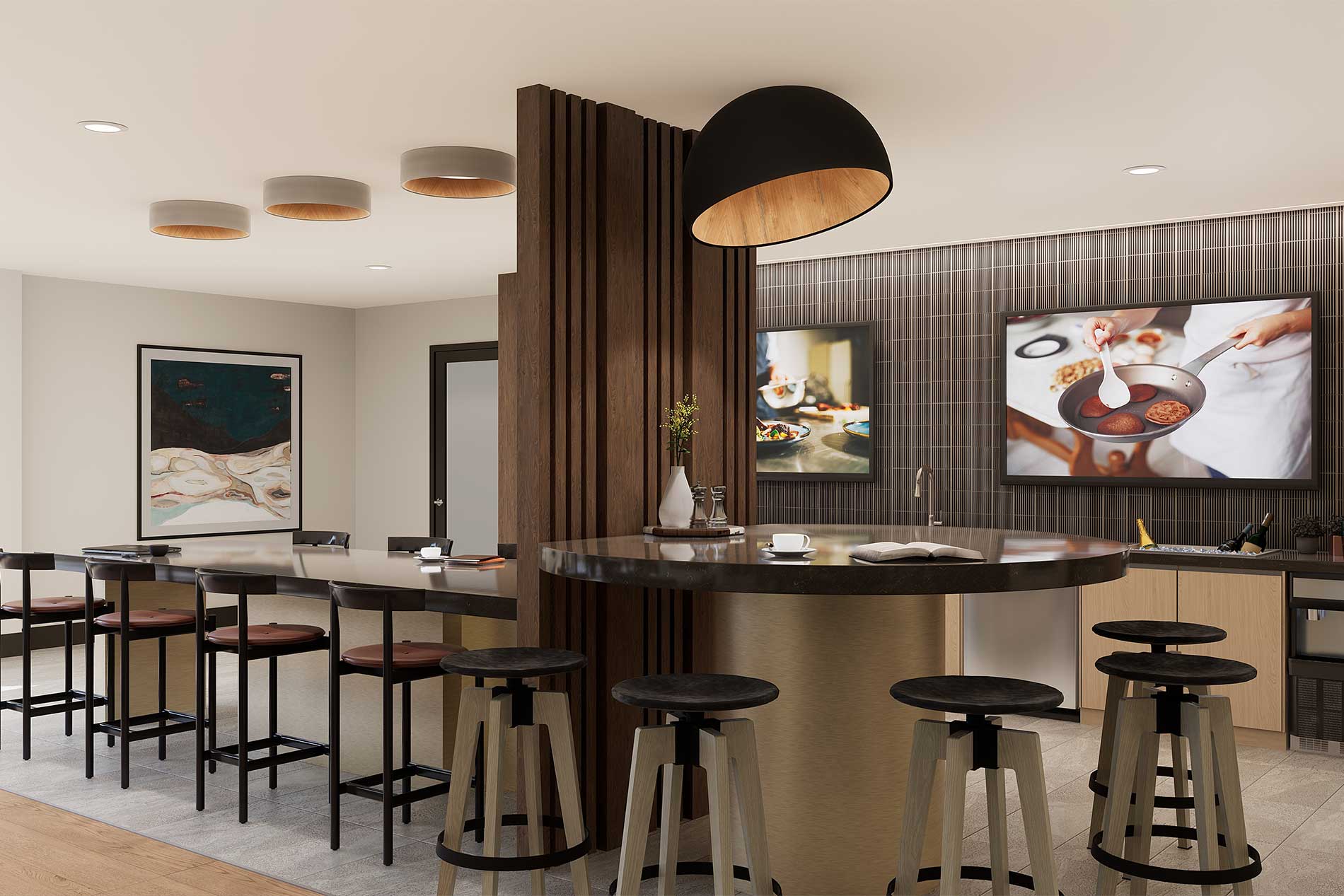 Modern apartments with clubroom