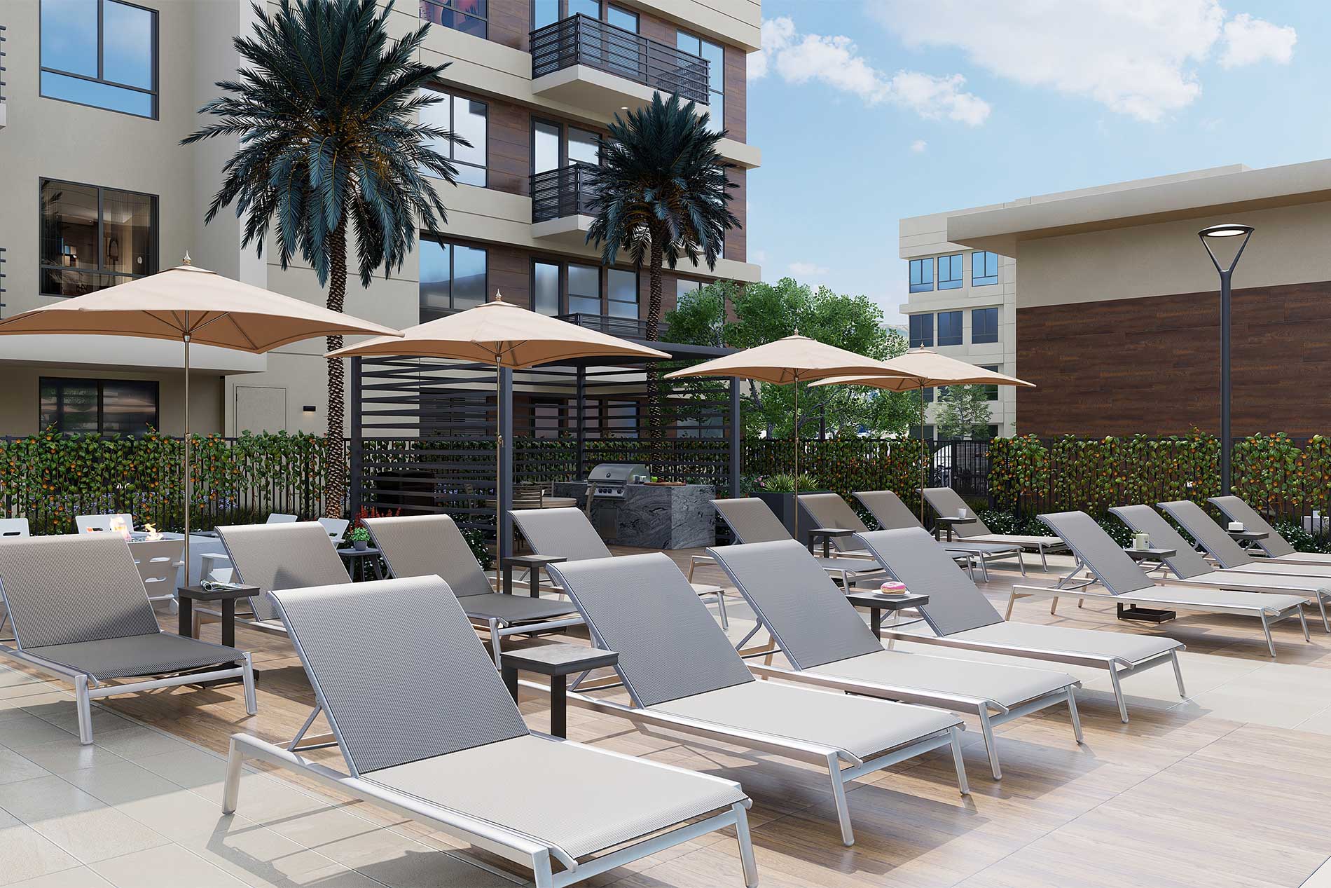 3099 courtyard lounge chairs
