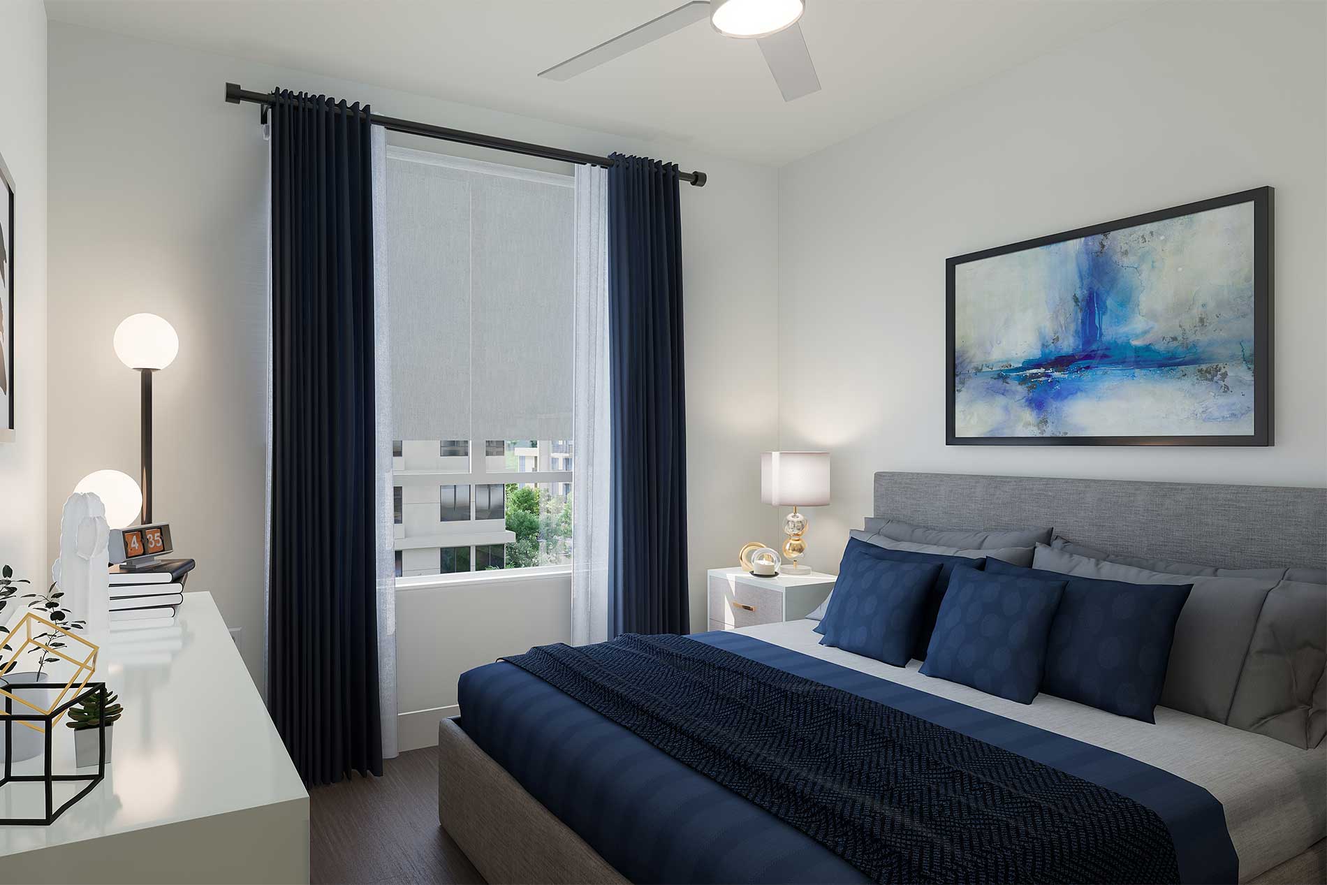 Modern bedrooms in Riverside, CA