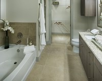 322 on North Broad apartment bathroom with large soaking tub
