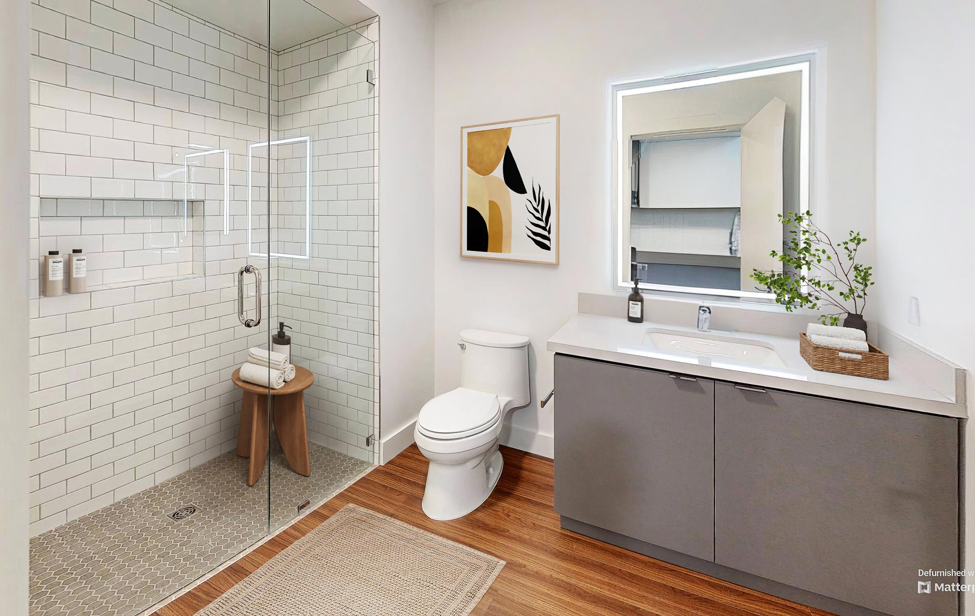 388 Beale staged bathroom