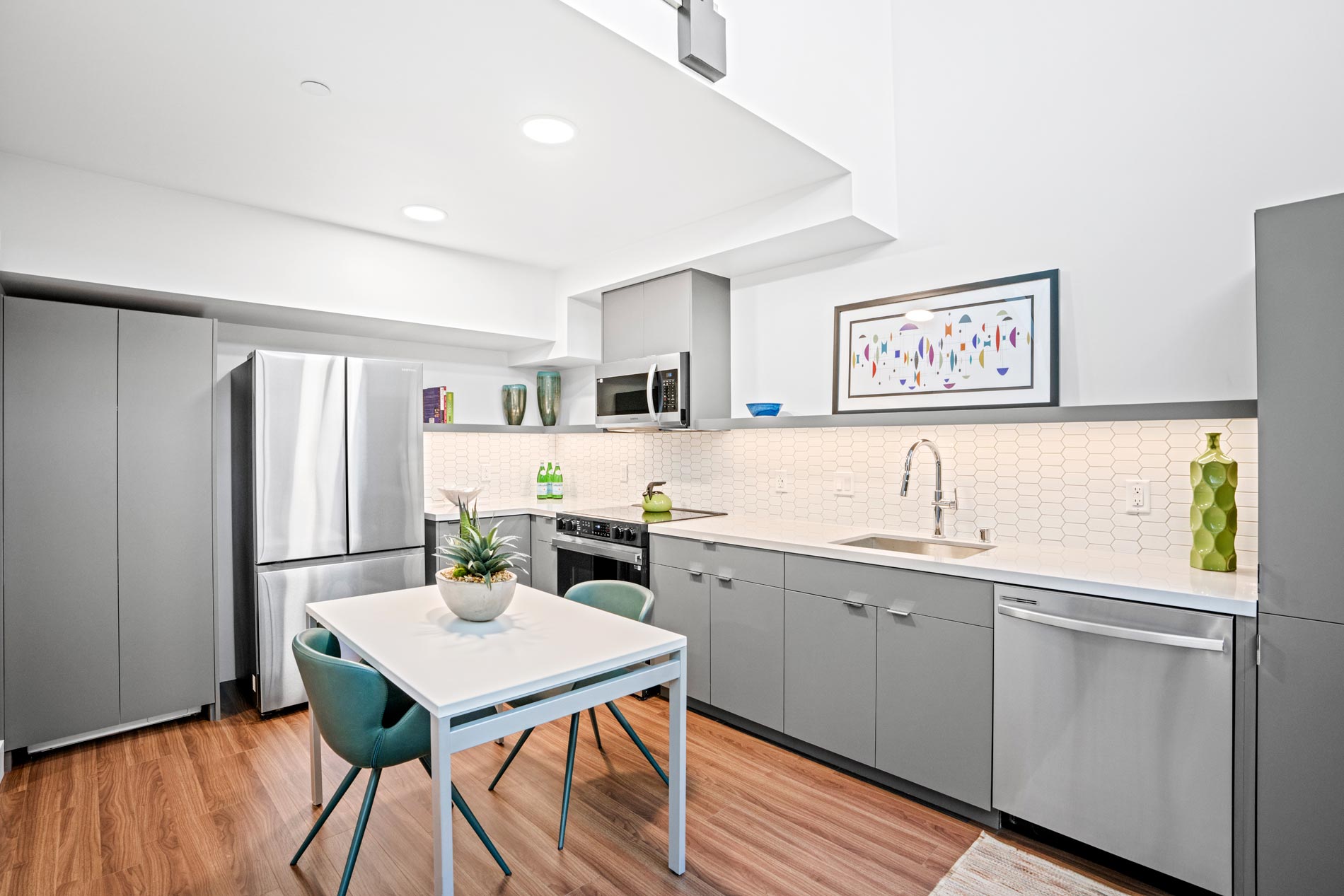 388 Beale staged kitchen