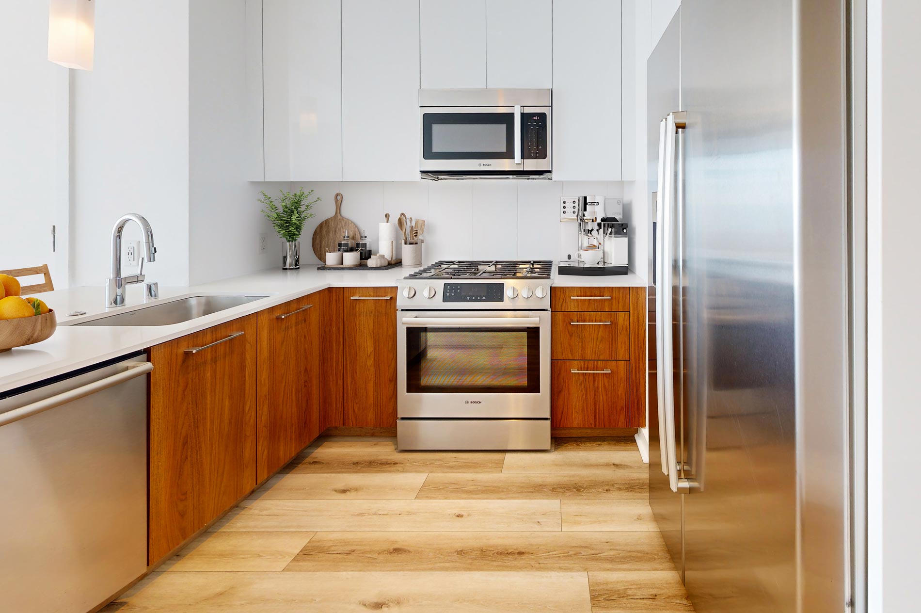 399 Fremont staged kitchen