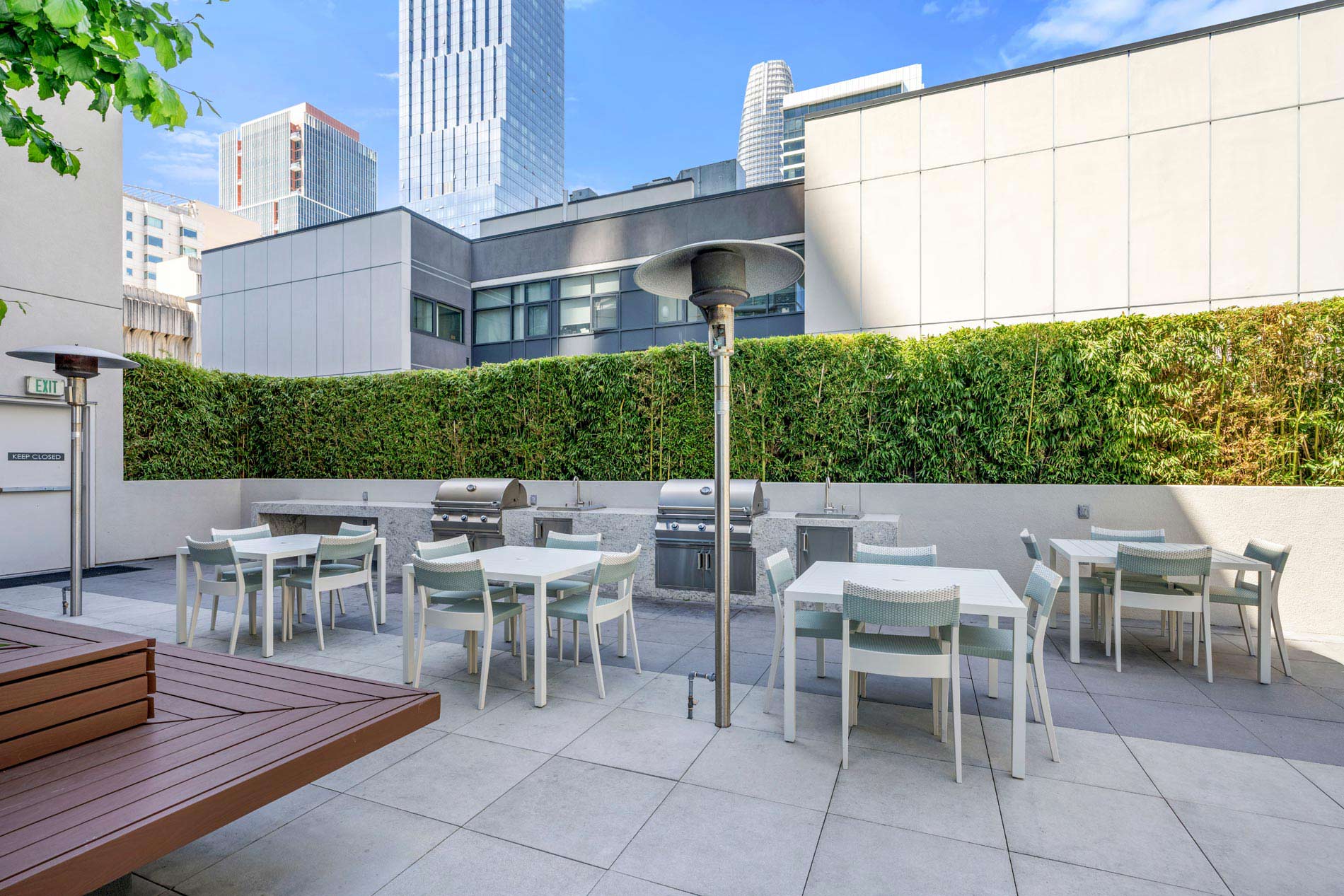 399 Fremont grilling area