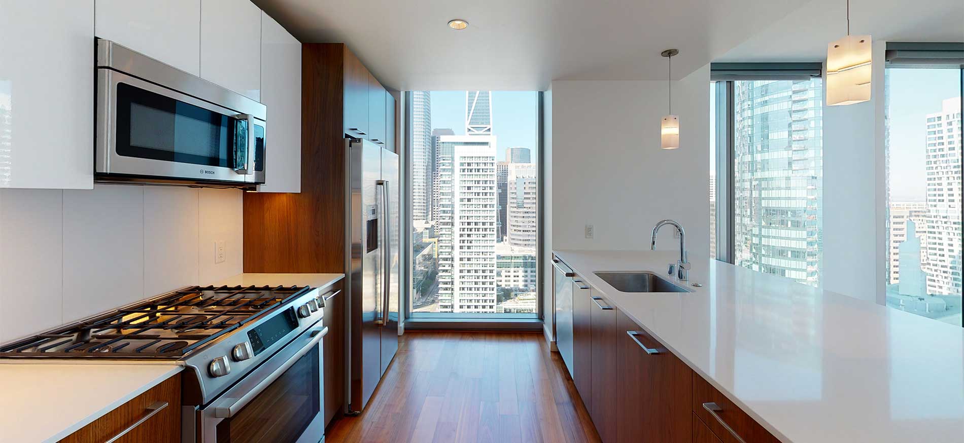 399 Fremont apartment kitchen