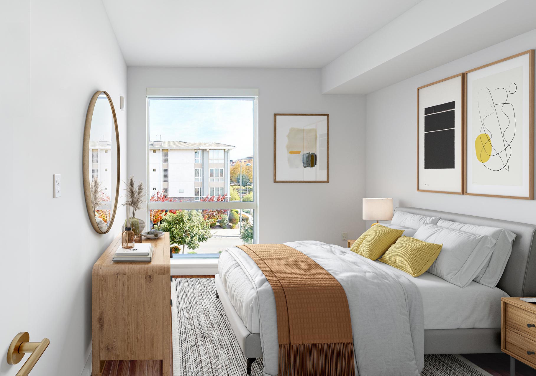 5421 Dublin Station staged bedroom