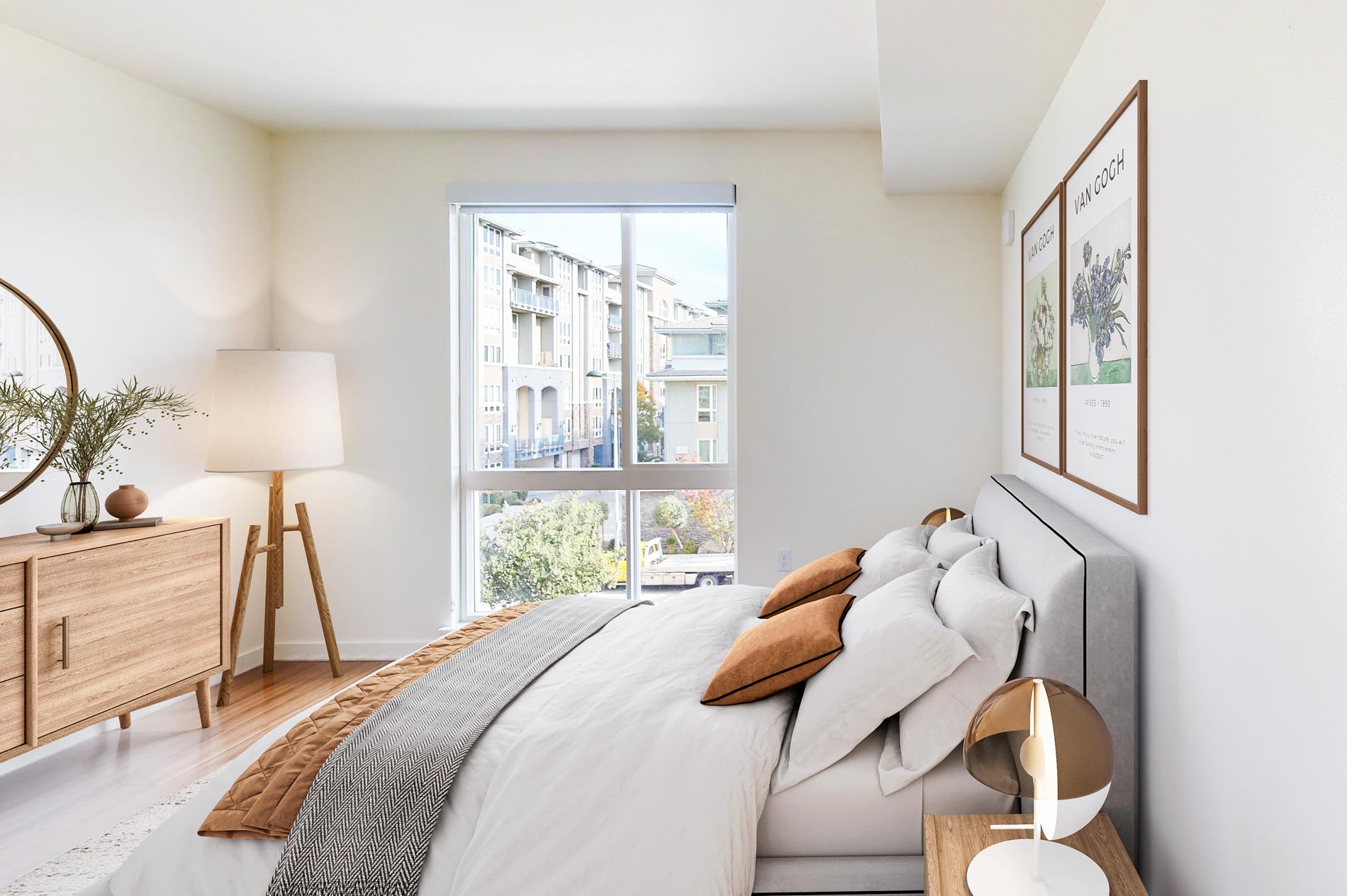 5421 Dublin Station staged bedroom