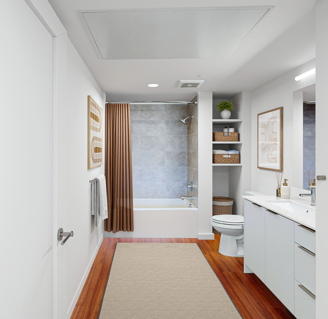 5421 Dublin Station staged bathroom