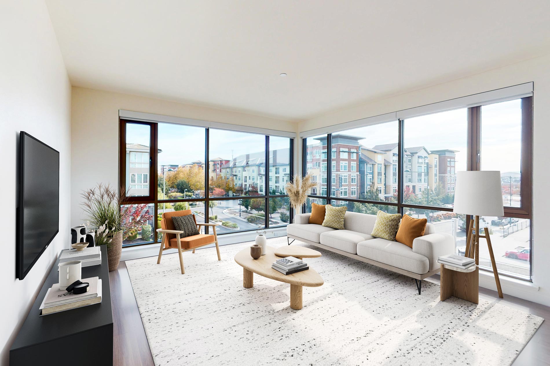 5421 Dublin Station staged living room