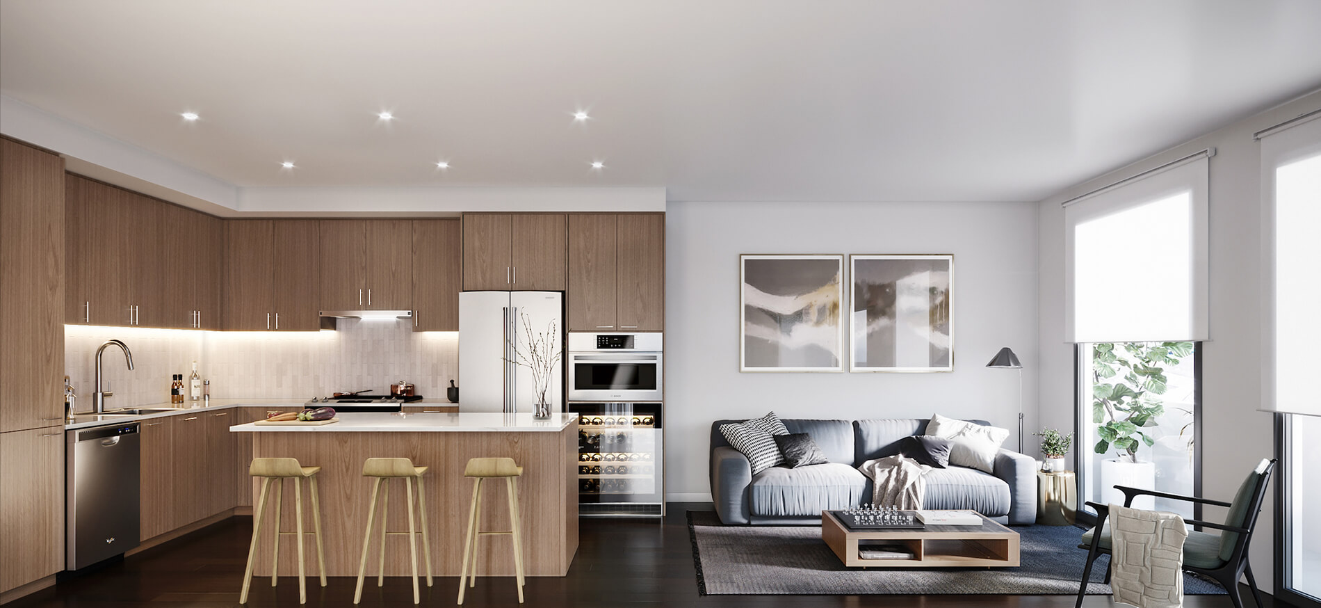 Penthouse apartment rendering