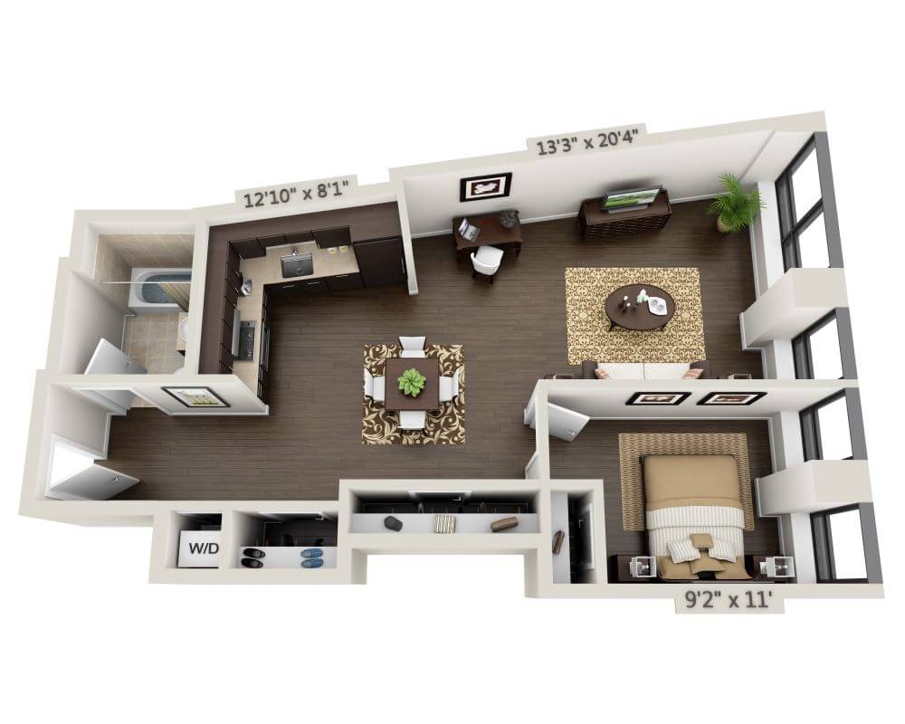 One Bedroom A1E