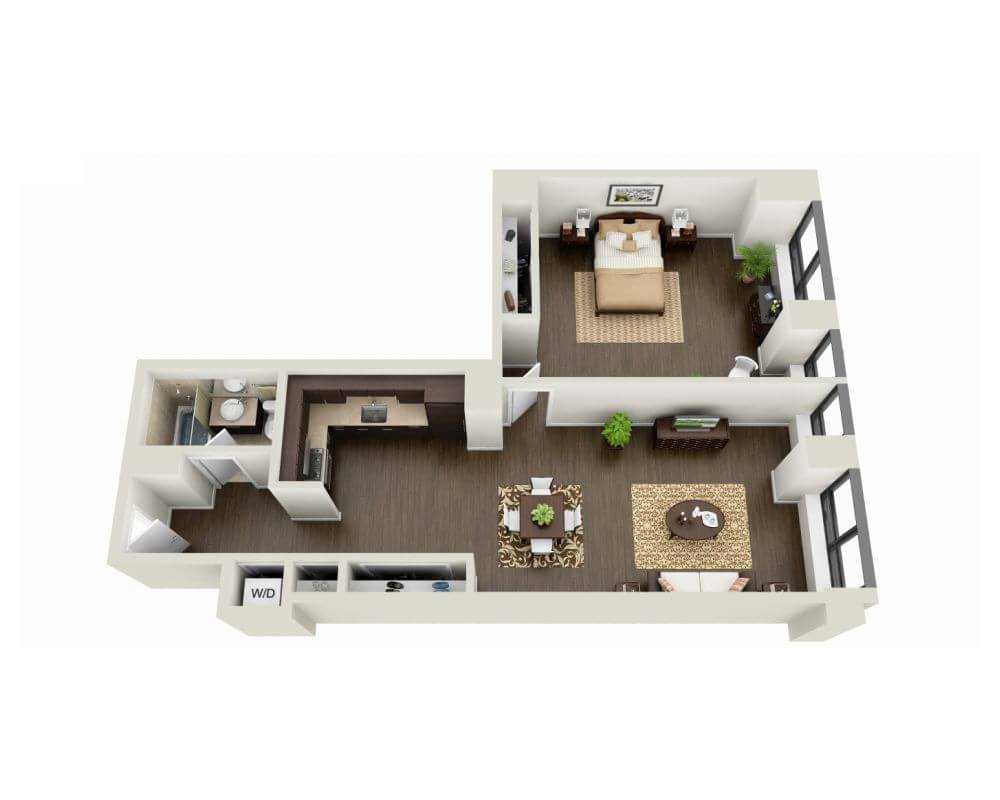 One Bedroom A1F