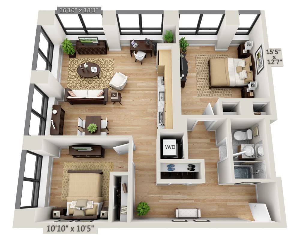 Two Bedroom B1A