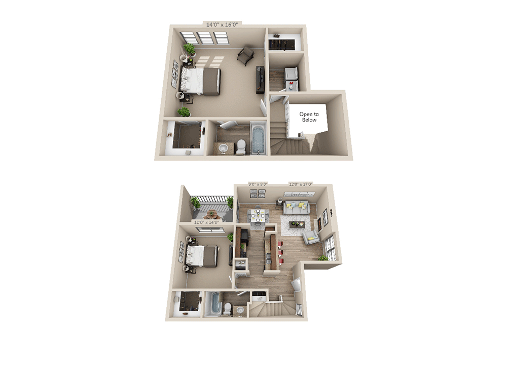 Two Bedroom B2BRW