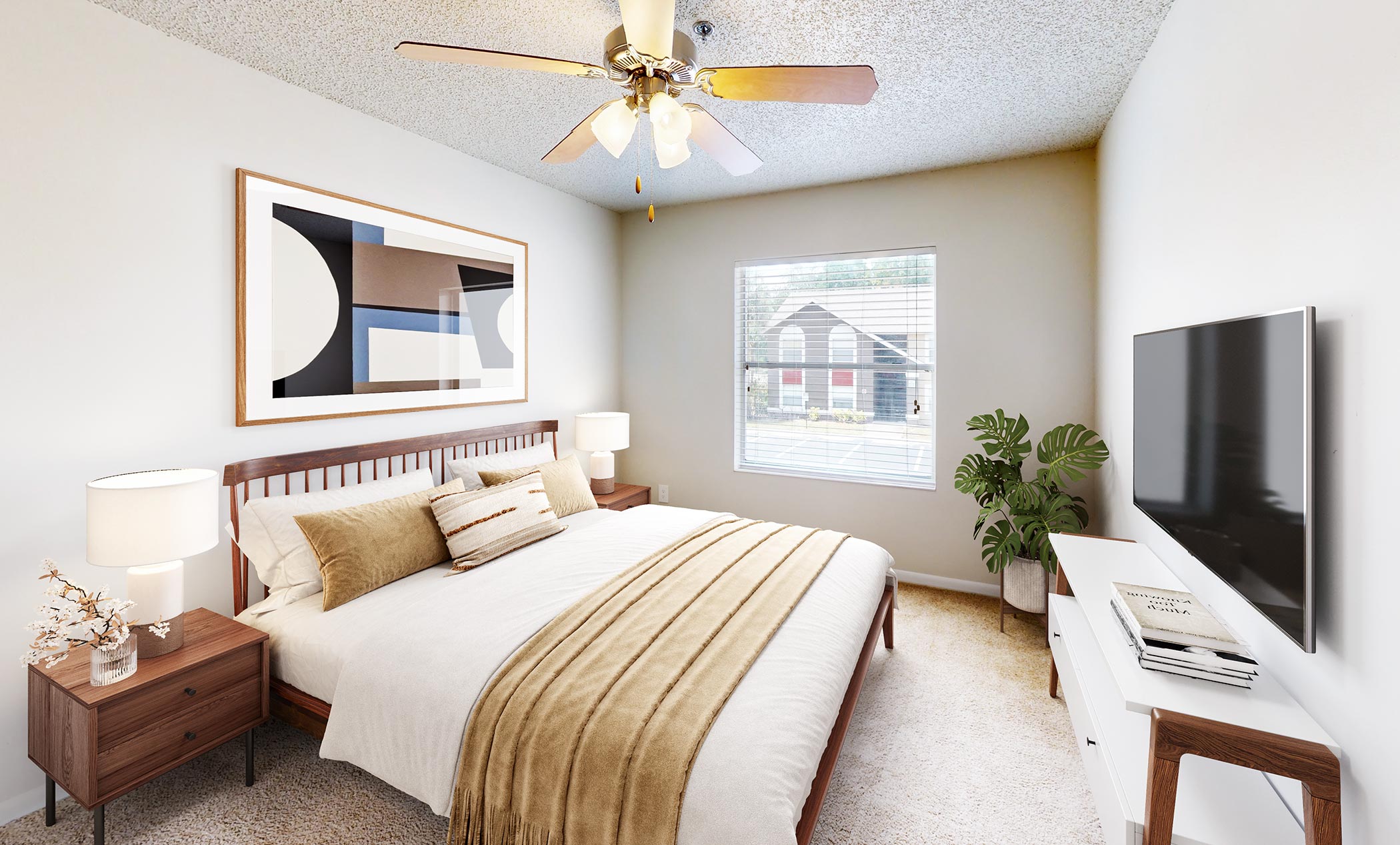 Alafaya Woods staged bedroom