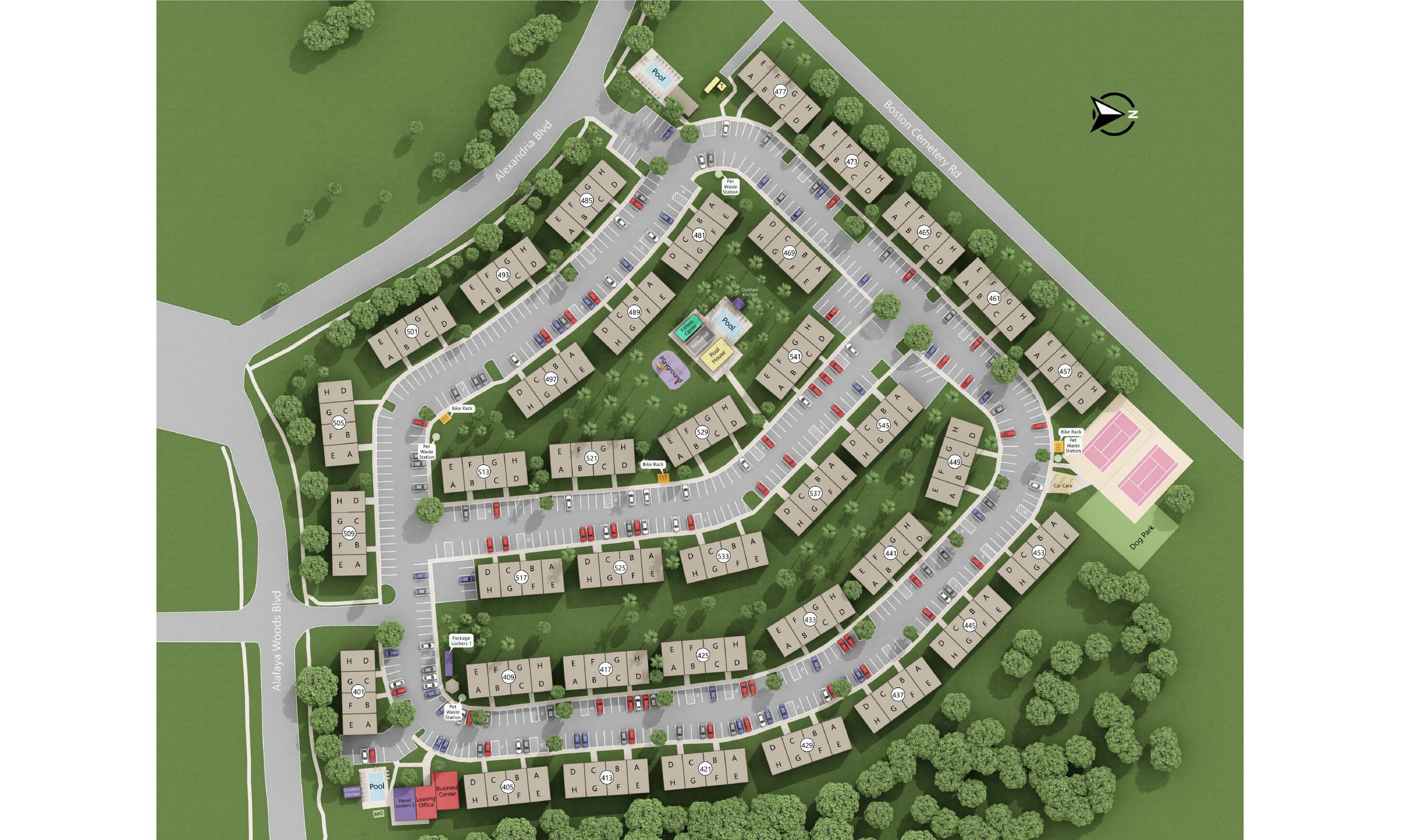 The Woods Apartments Map Interactive Map | Alafaya Woods