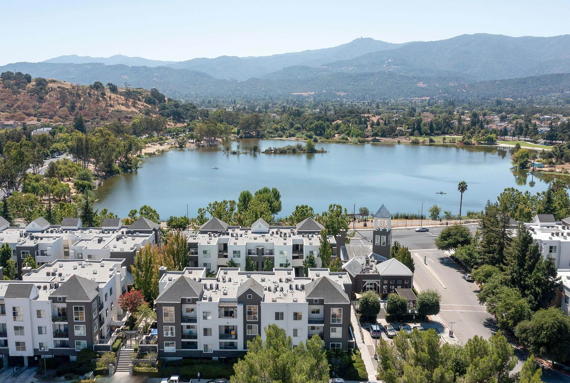 Almaden Lake Village DRONE exterior building