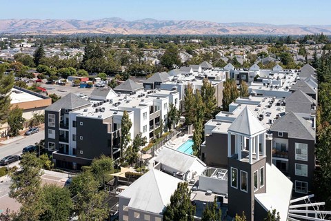 Almaden Lake aerial view