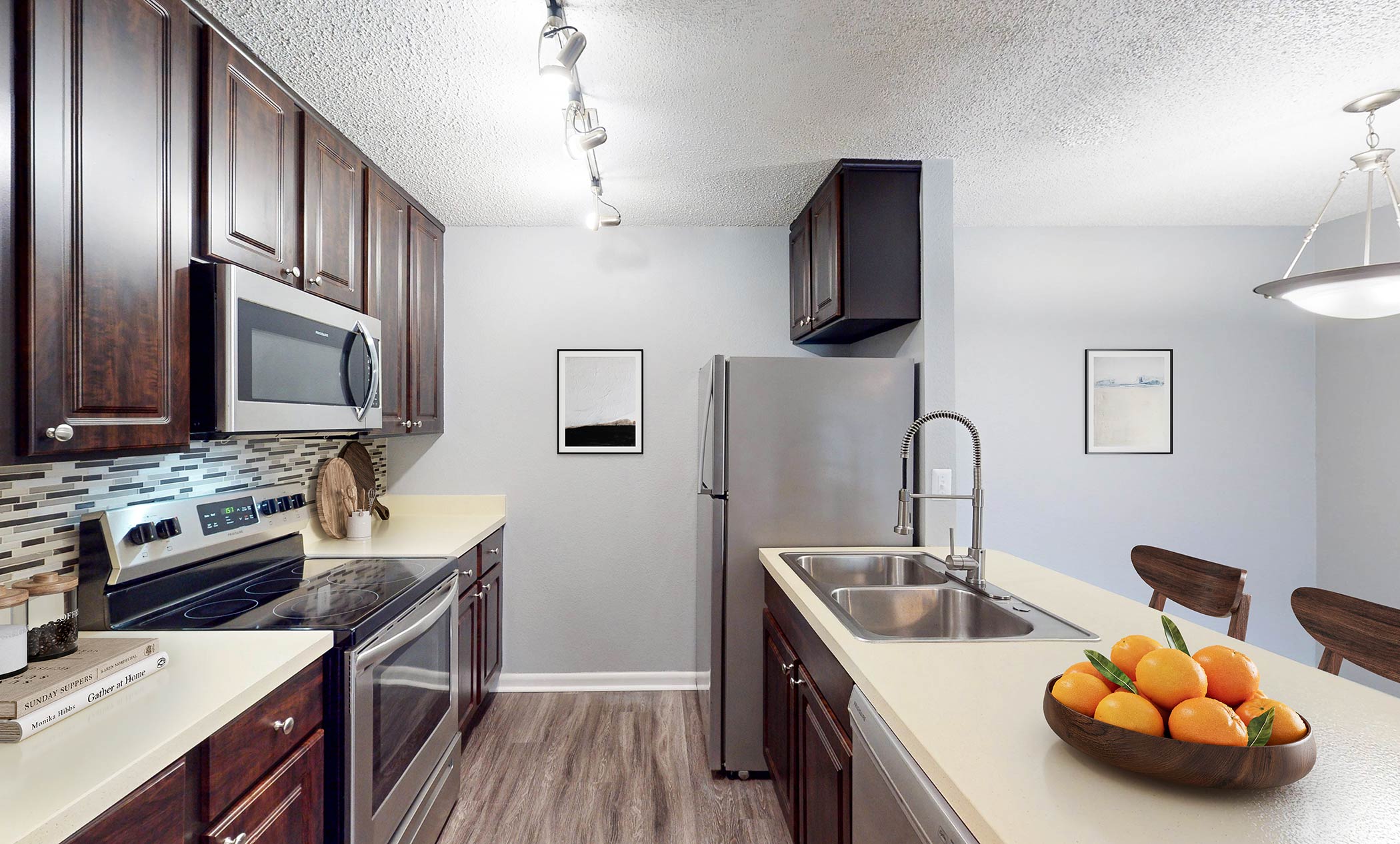 Altamira Place staged kitchen