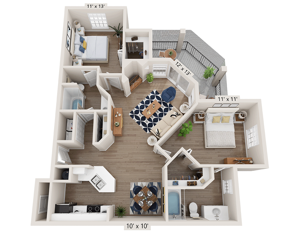 Two Bedroom B2B