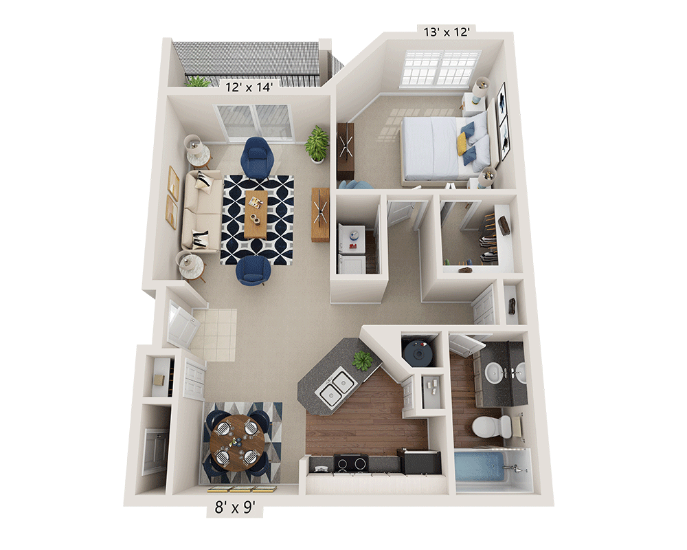 One Bedroom A1