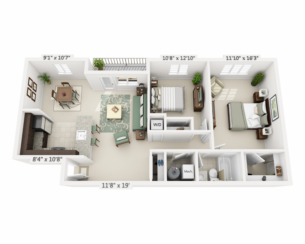 Two Bedroom B1B