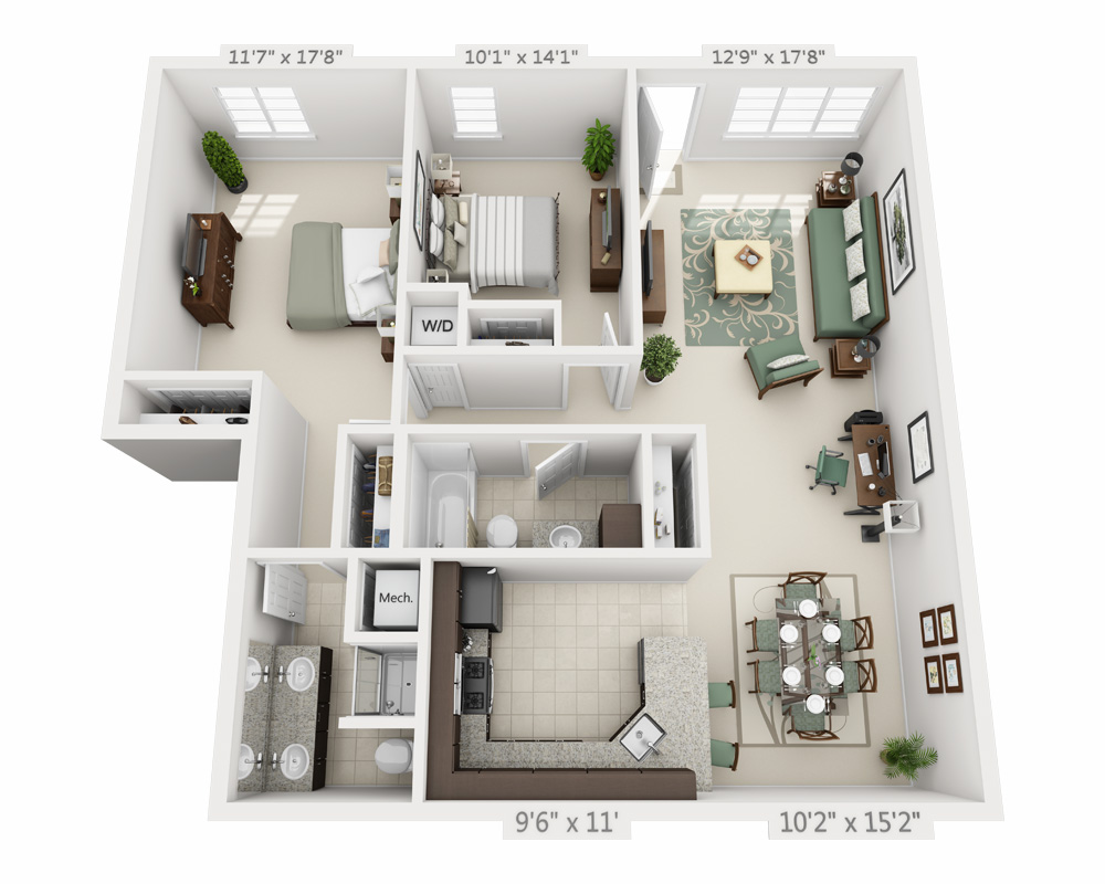 Two Bedroom B2A