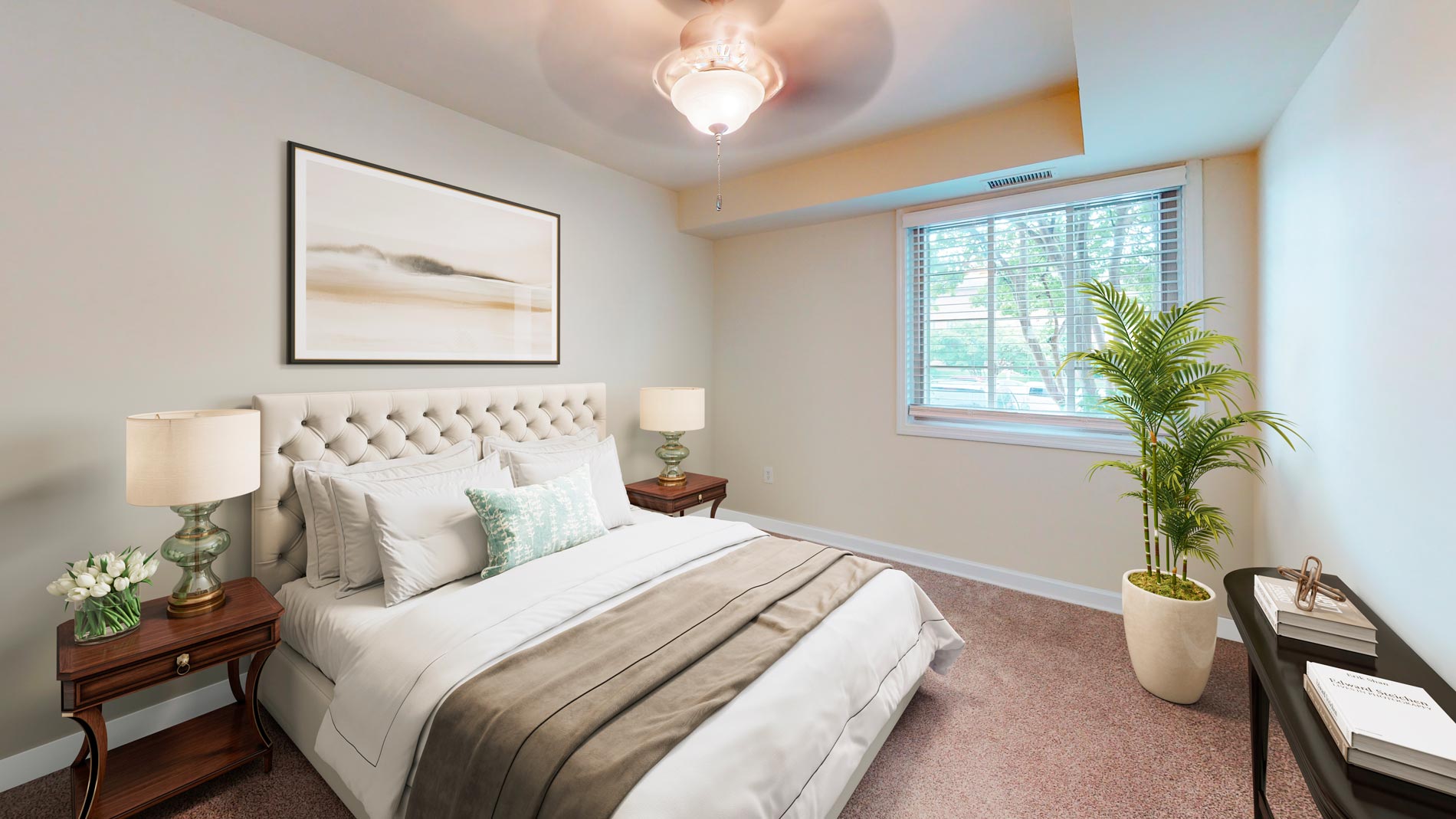 Arbor Park staged bedroom