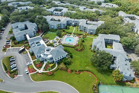 Arbors at Maitland drone building exterior