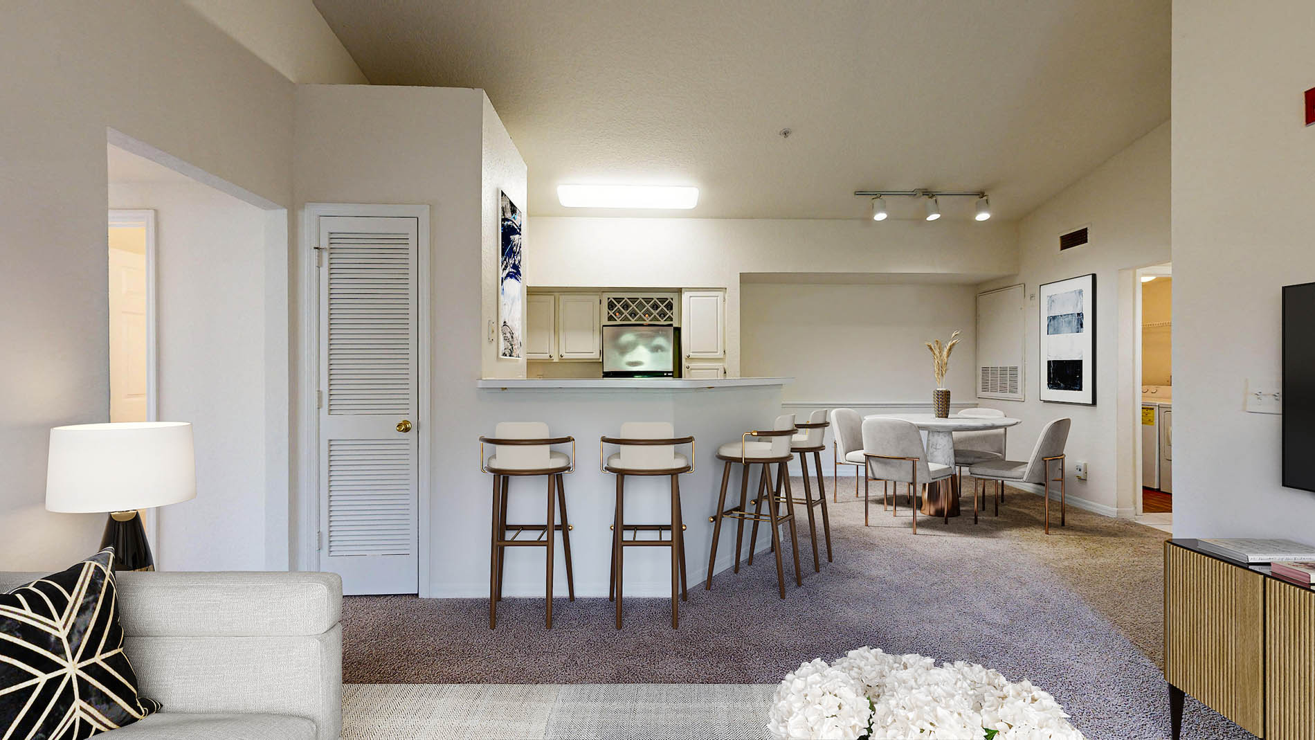 Ashton at Waterford Lakes apartment virtually staged