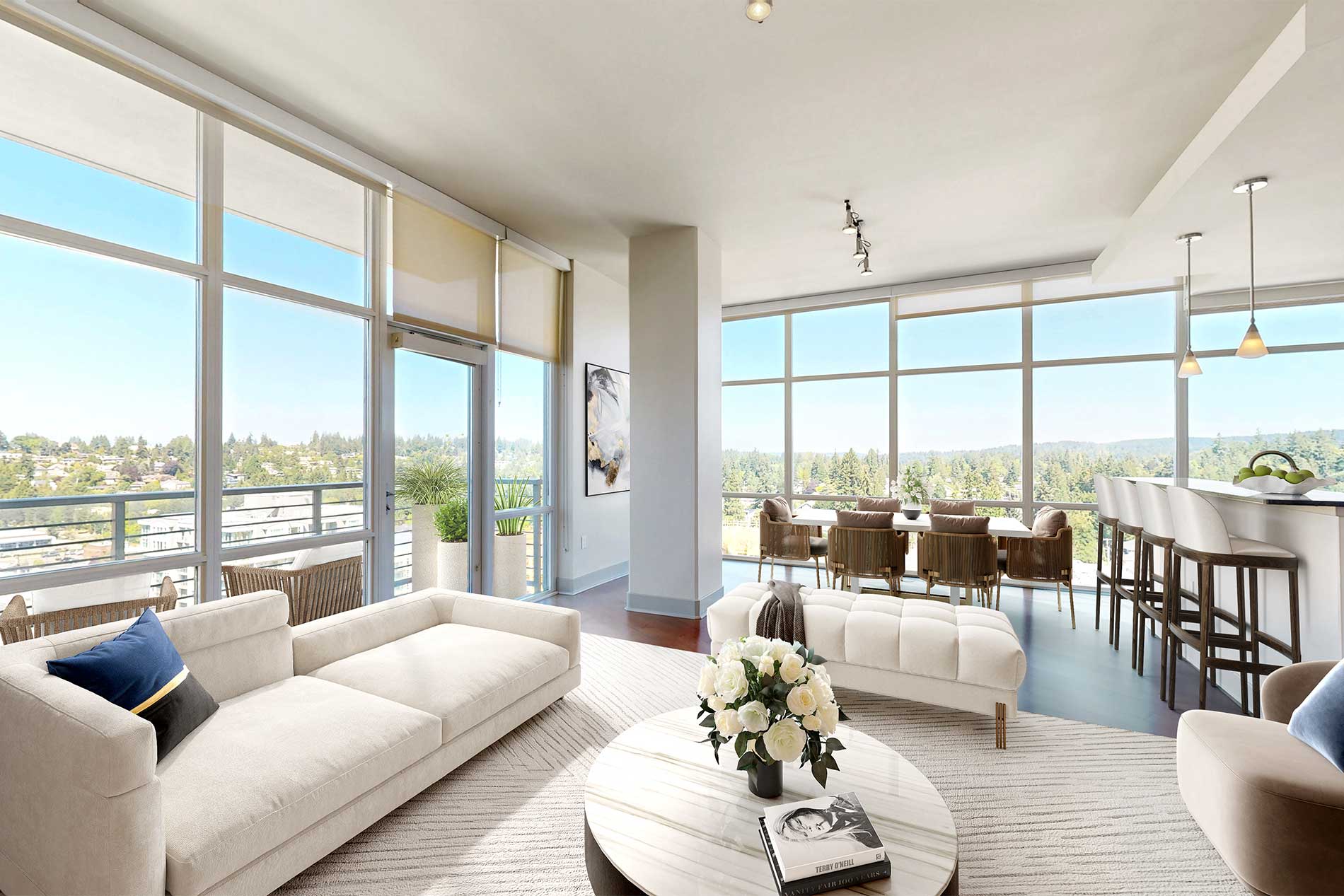 Ashton Bellevue apartment living room