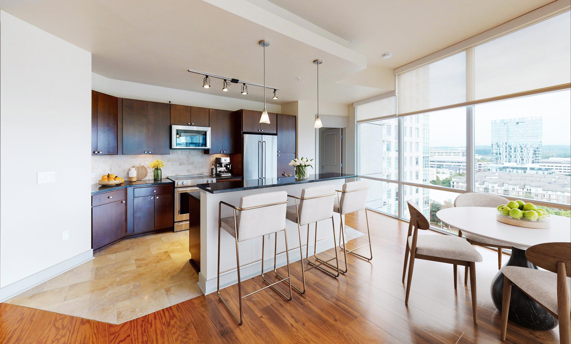 Ashton Bellevue staged kitchen