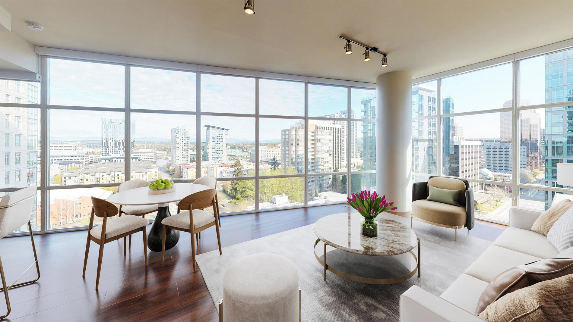 Ashton Bellevue staged living  room