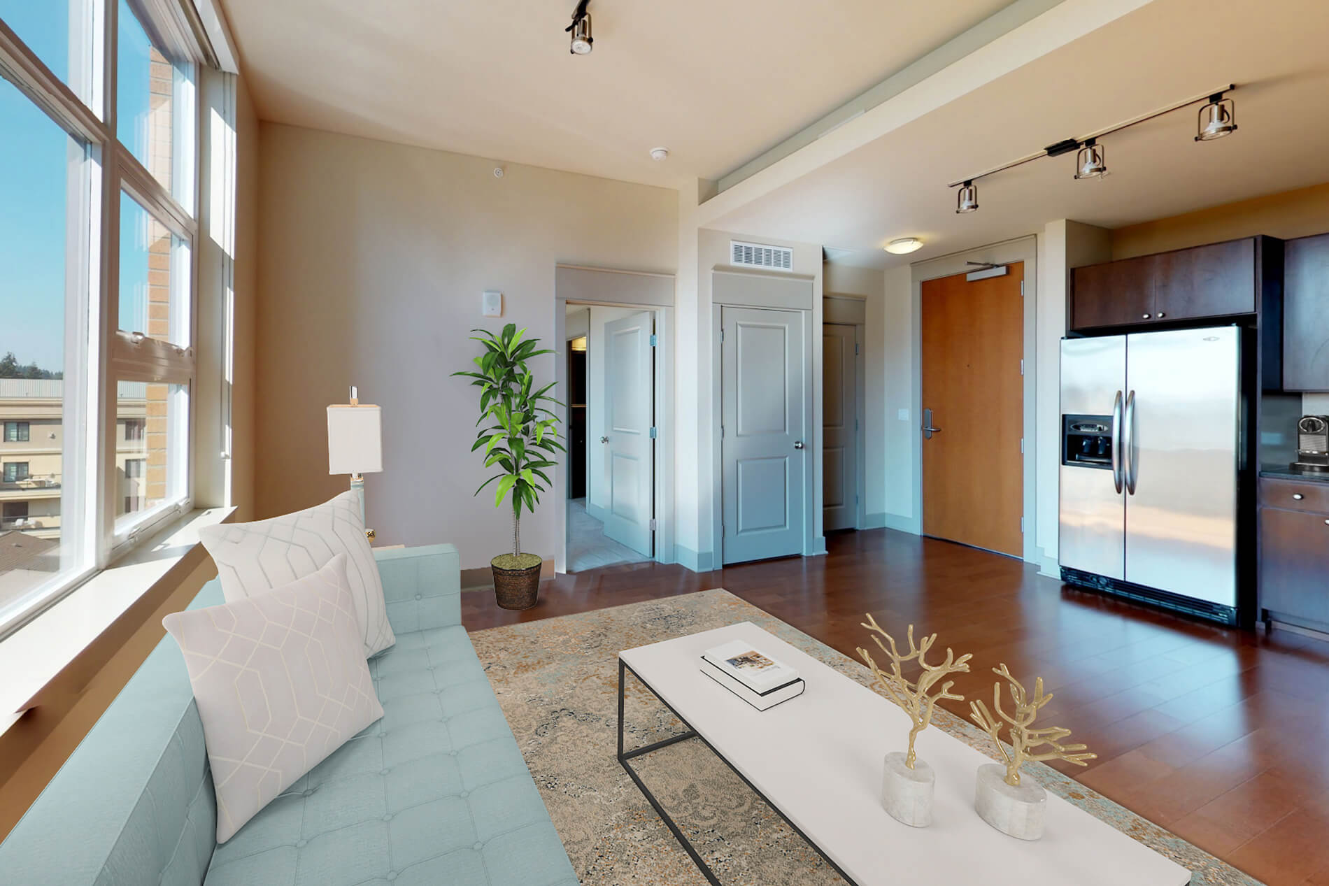 Ashton Bellevue A1A floor plan living room