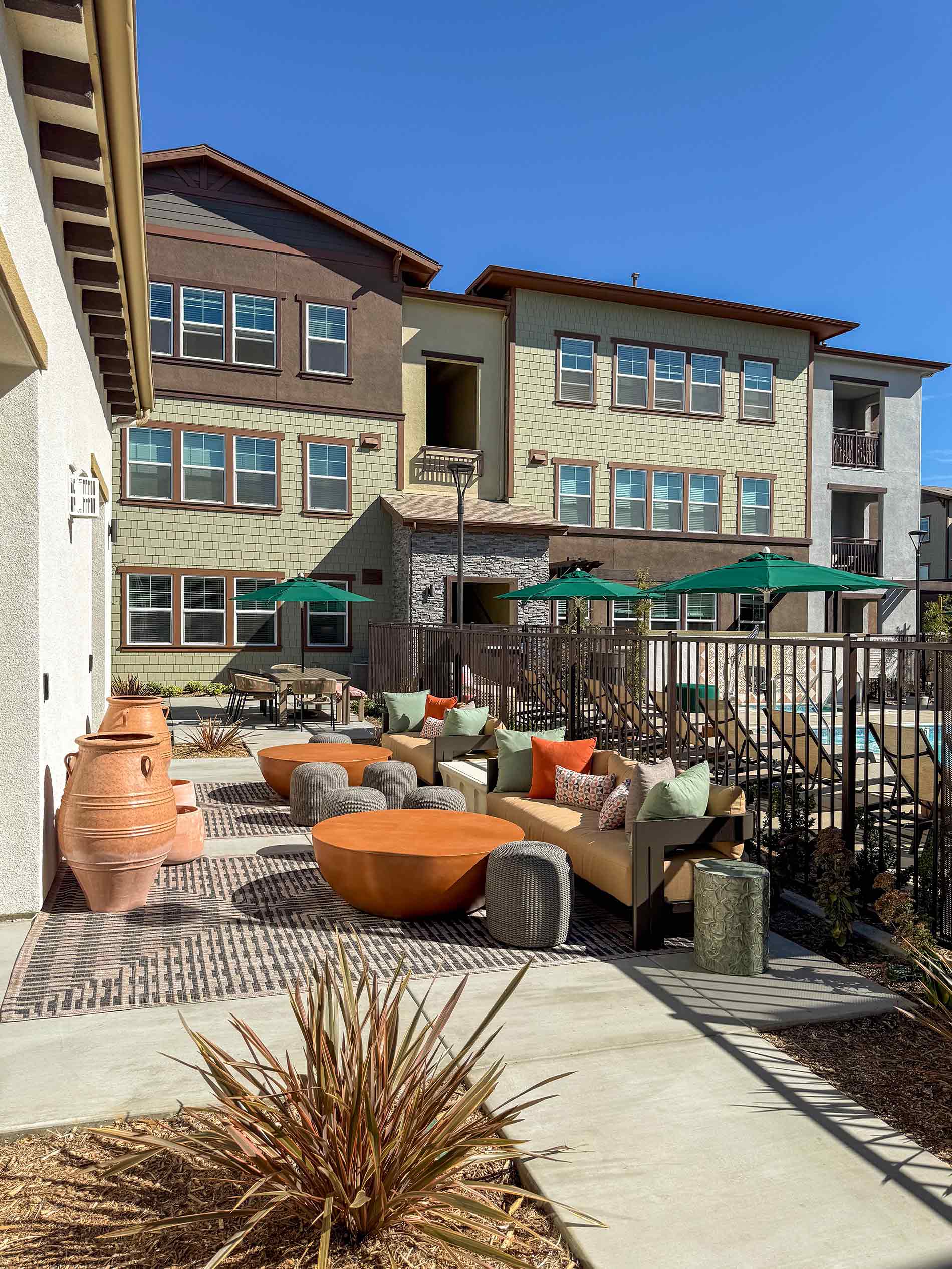 Avena outdoor terrace with seating