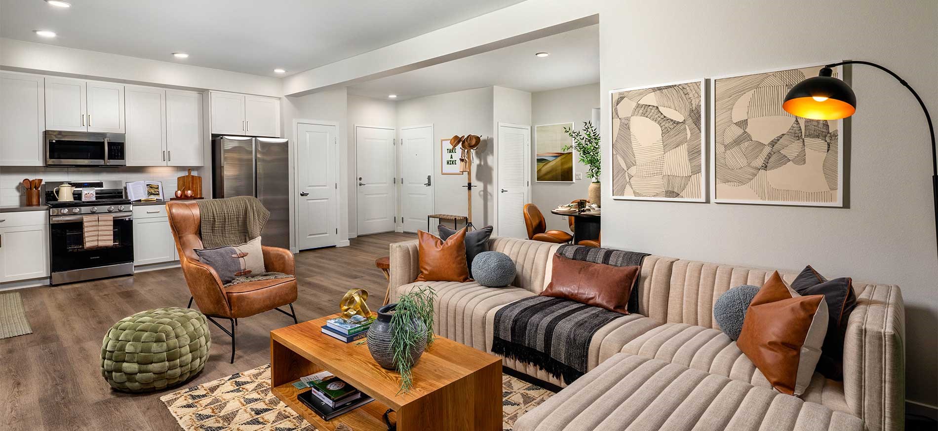 Beautiful and spacious apartment interior at Avena in Menifee