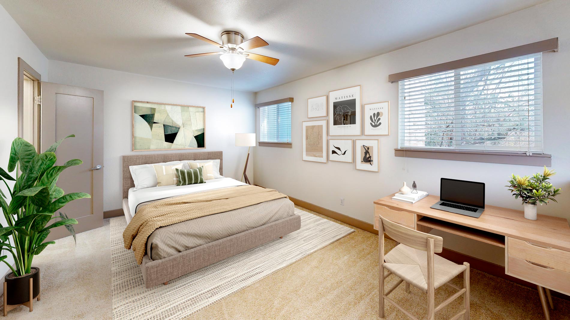 Barton Creek Landing Bedroom staged