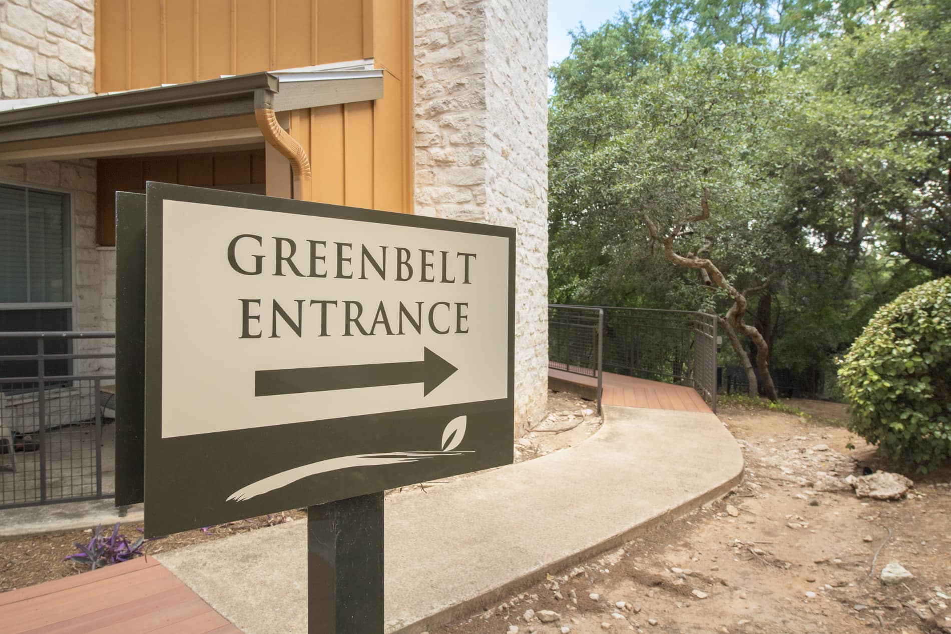 Barton Creek Landing Greenbelt Sign