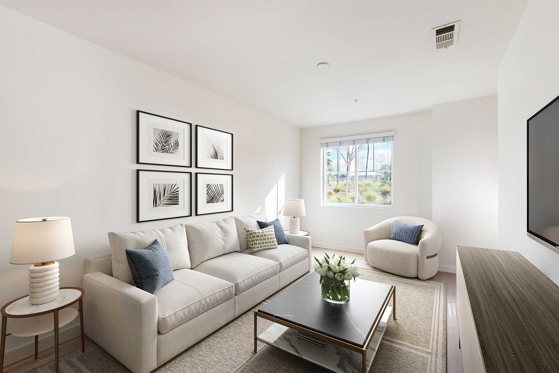 Beach & Ocean apartment living room