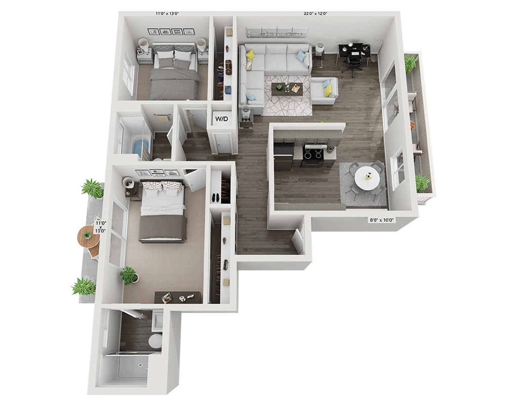 Plan B1 floor plan