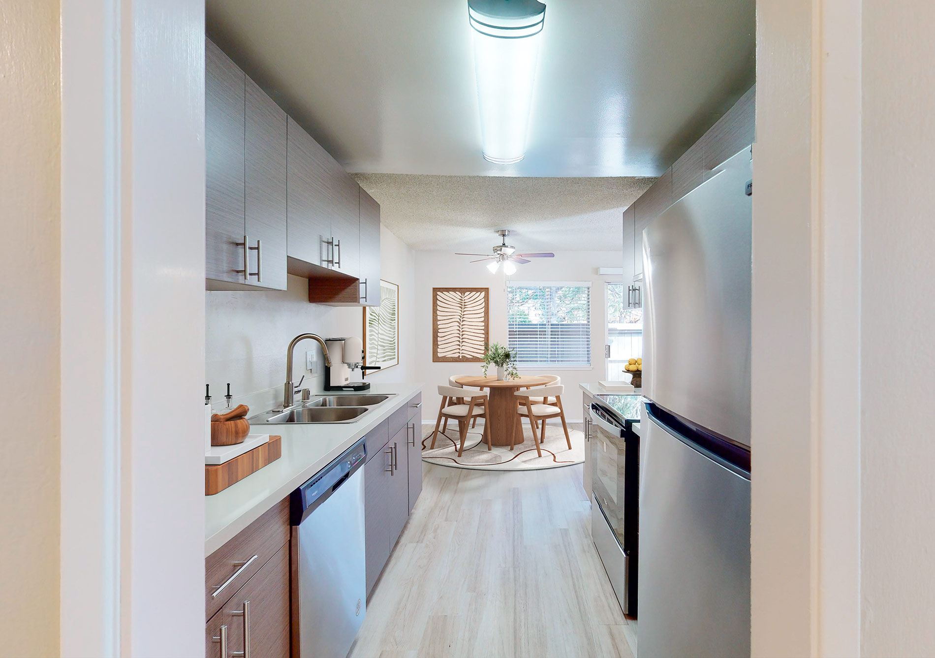 Birch Creek staged kitchen