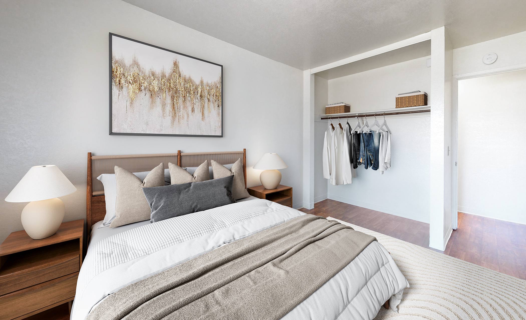 Boronda Manor staged bedroom