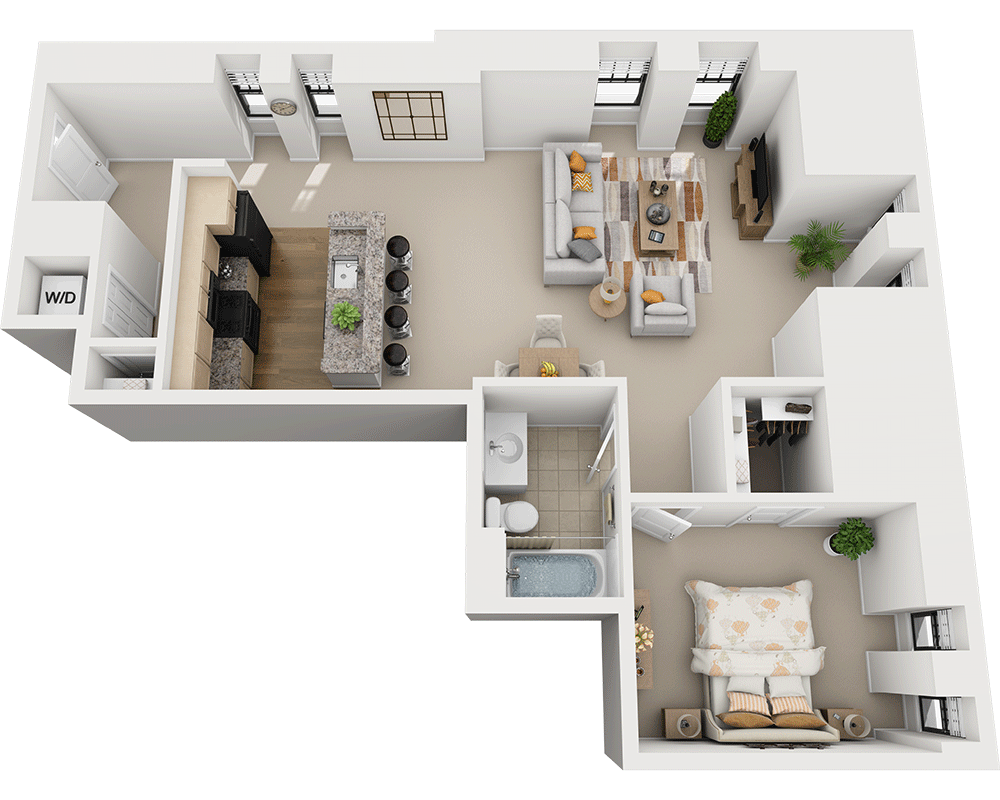 One Bedroom A1A2