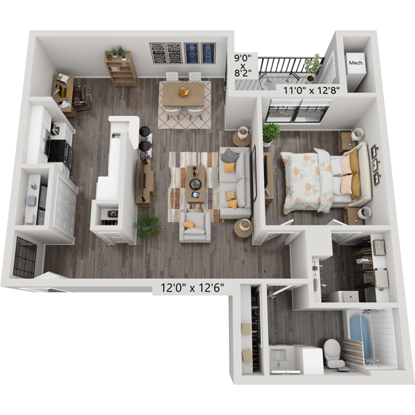 One Bedroom A1D2