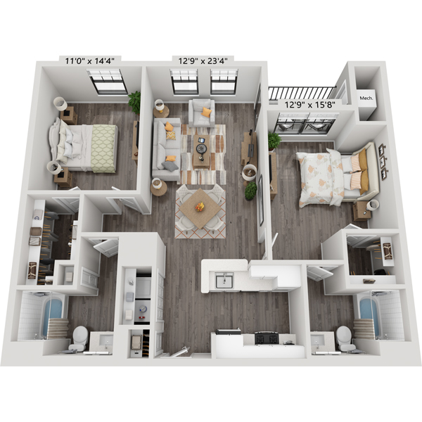Two Bedroom B2C3